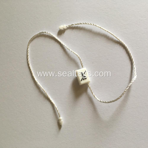 White multiline name tag string